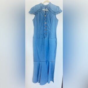 Elegant Blue Denim Dress - Brand NEW